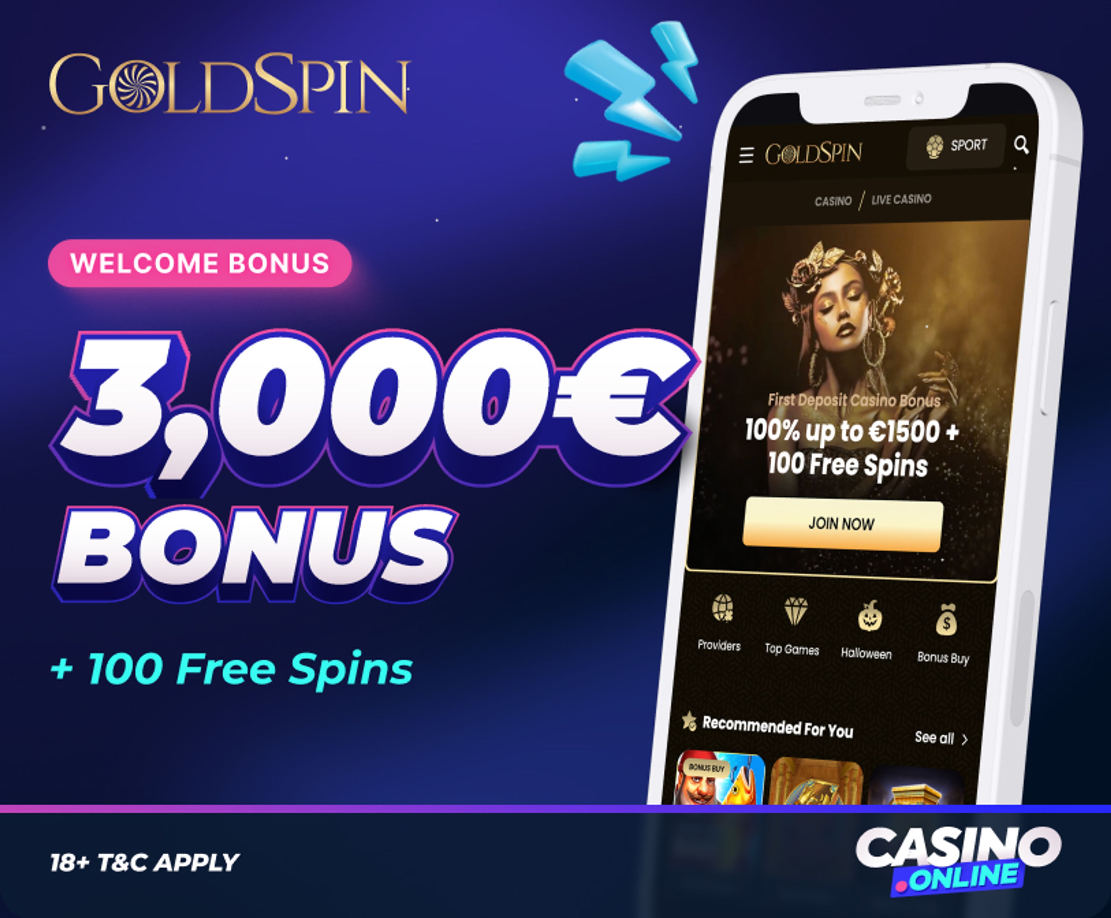 goldspin casino welcome offer